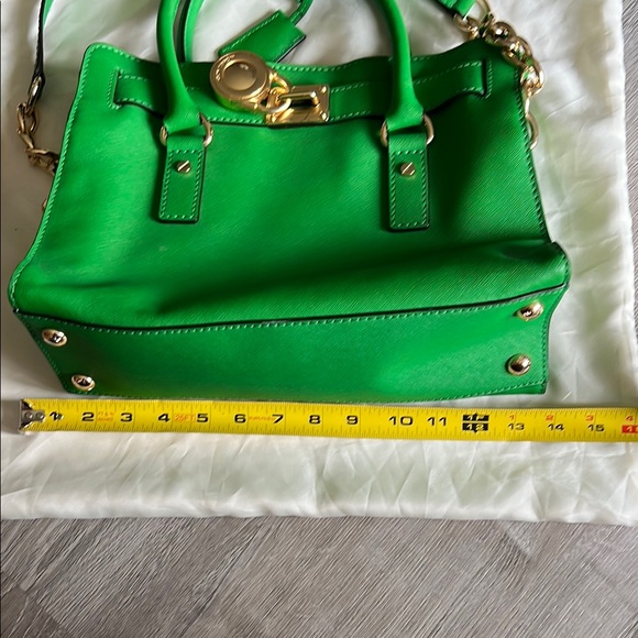 Michael Kors Green Satchel with Gold Hardware - Picture 7 of 11